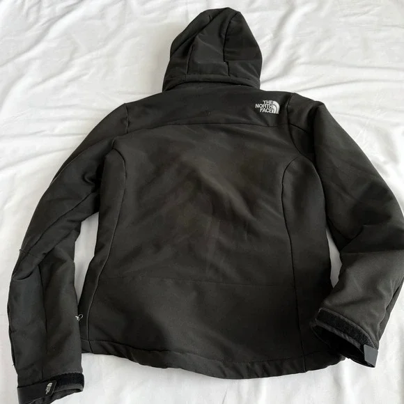 The North Face TNF Apex Softshell Jacket Black Women's Small P Warm Winter FLAW - Picture 10 of 11